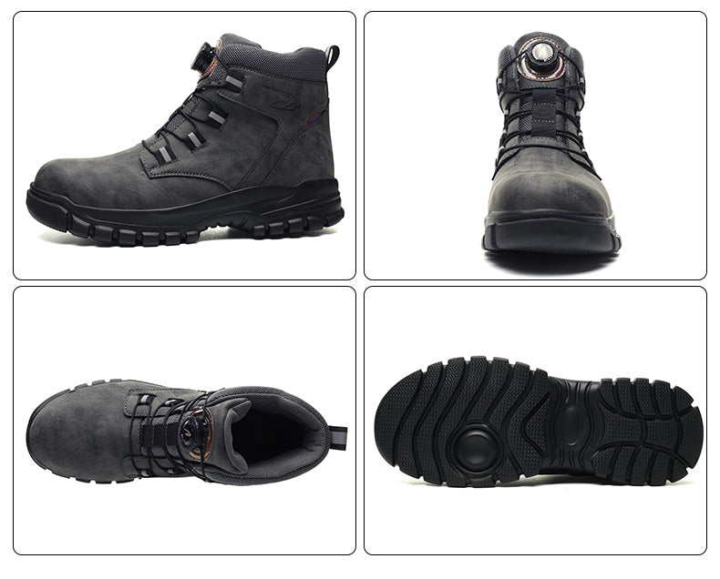 Soft Attack Shield and Anti-Stab Wear Steel Plate Construction Site Labor Protection Shoes
