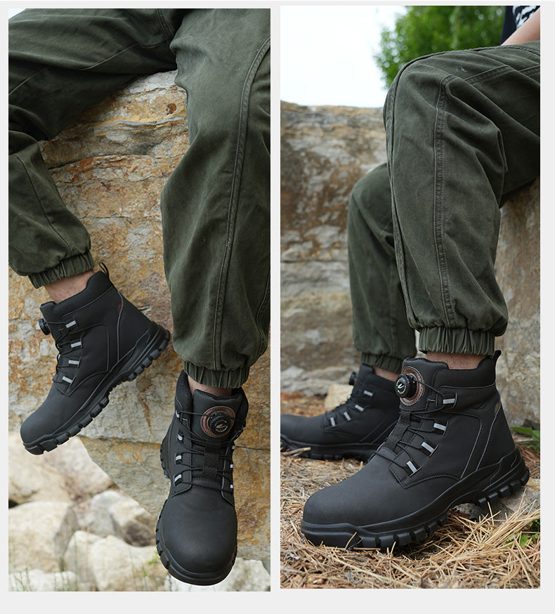 Soft Attack Shield and Anti-Stab Wear Steel Plate Construction Site Labor Protection Shoes