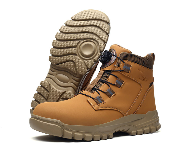 Soft Attack Shield and Anti-Stab Wear Steel Plate Construction Site Labor Protection Shoes