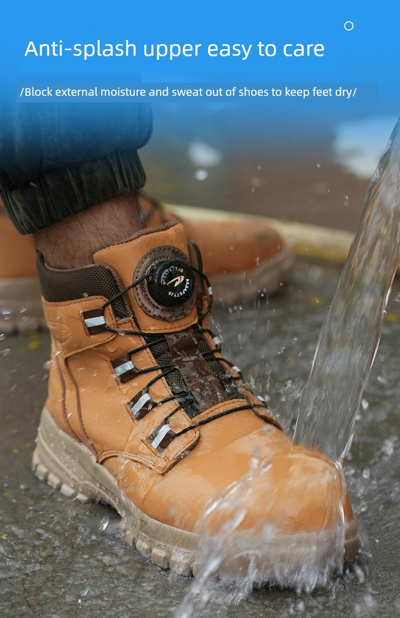 Soft Attack Shield and Anti-Stab Wear Steel Plate Construction Site Labor Protection Shoes