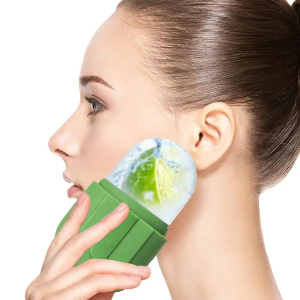 Silicone Ice Roller for Face Beauty Skin Care Tools Face Lifting Contouring Facial Massager Reusable Ice Cube Trays