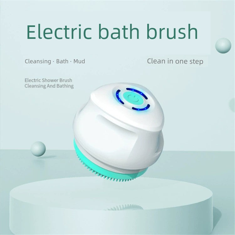 Cross-Border Rechargeable Bath Rub Waterproof Soft Fur Bath Brush Removable Massage Brush Household Foot Grinder Electric Bath Brush