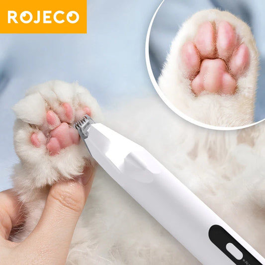 ROJECO Dog Hair Trimmer Professional Pet Foot Hair Trimmer Dog Grooming Clippers  for Dogs Haircut  Hair Cutting Electric Shaver