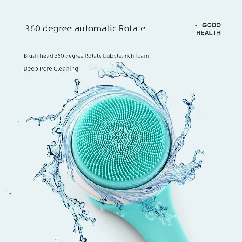 Cross-Border Rechargeable Bath Rub Waterproof Soft Fur Bath Brush Removable Massage Brush Household Foot Grinder Electric Bath Brush