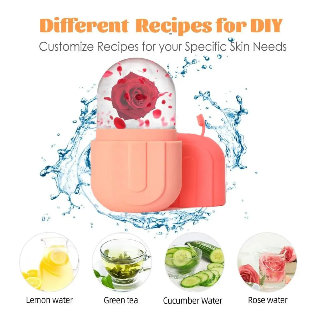 Silicone Ice Roller for Face Beauty Skin Care Tools Face Lifting Contouring Facial Massager Reusable Ice Cube Trays